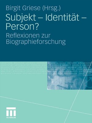 cover image of Subjekt--Identität--Person?